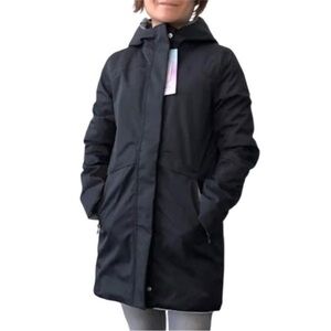 Ivivva Black Hooded Kids Raincoat